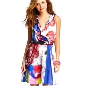 Desigual Colorful Ruffled Sleeveless Dress